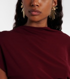 Carolina Herrera Crystal-embellished clip-on earrings