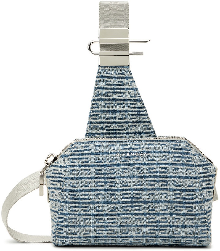 Photo: Givenchy Blue Small Antigona Crossbody Bag