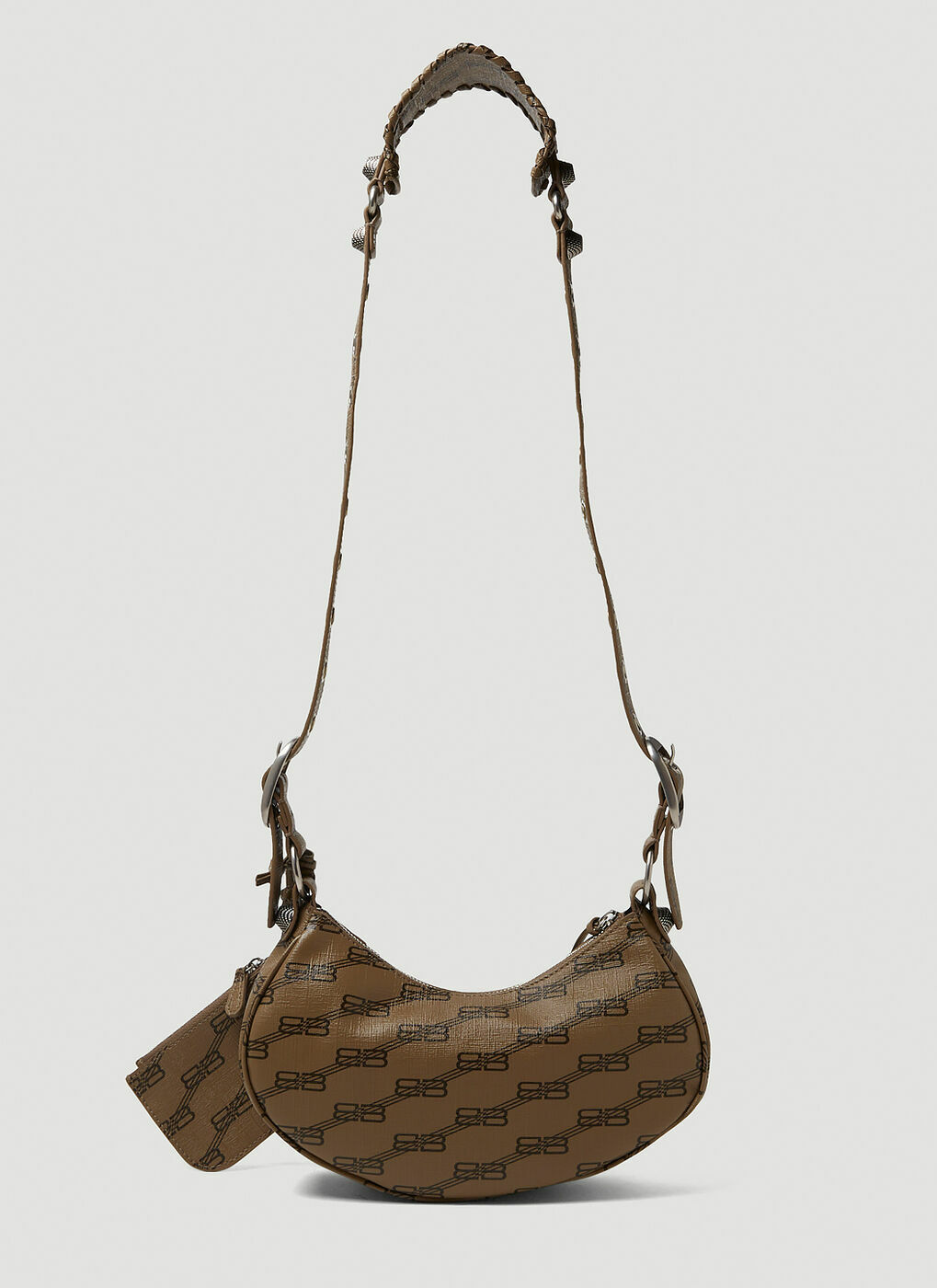 バレンシアガ LE CAGOLE XS SHOULDER BAG LLIZED BROWN s-l400.jpg