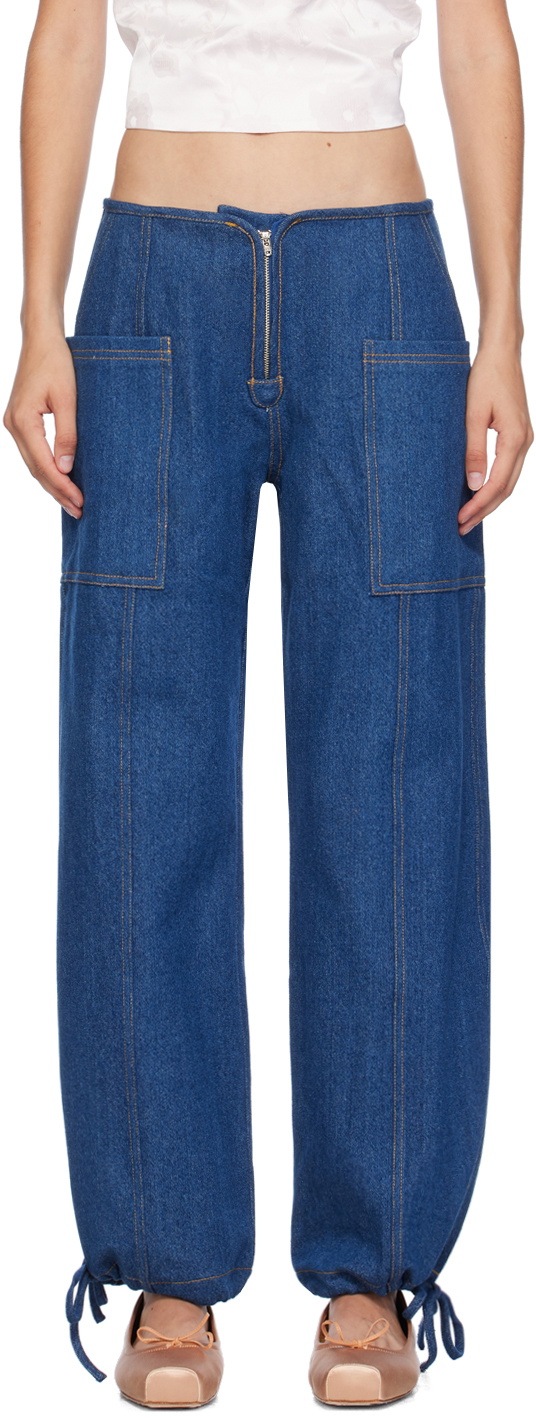 Sandy Liang Indigo Tifosi Jeans