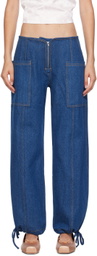 Sandy Liang Indigo Tifosi Jeans
