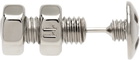 Maison Margiela Silver Bolt & Nut Screw Single Earring