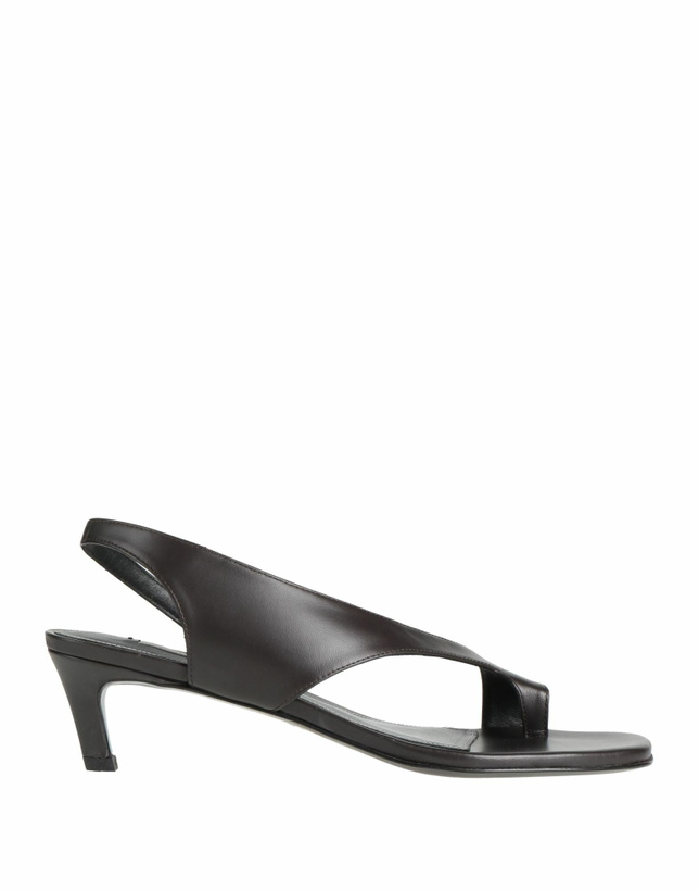 Photo: Toteme Womens Thong sandal Dark in Brown