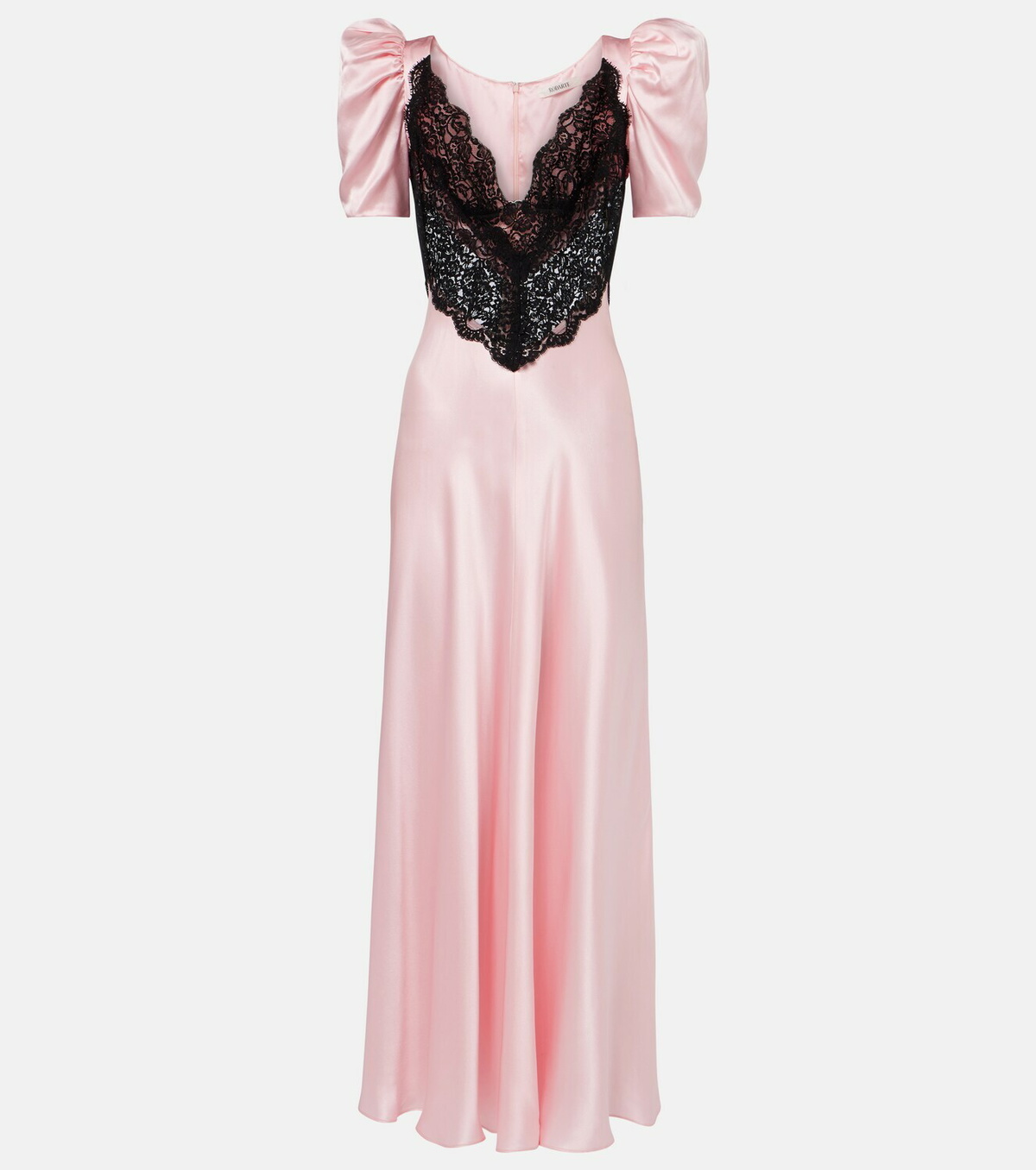 Rodarte Lace-trimmed silk cocktail dress