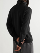 C.P. Company - Logo-Embellished Cotton-Jersey Zip-Up Sweatshirt - Black