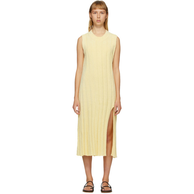 Rus Yellow Rayon Dress
