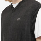 WTAPS Men's Ditch Knitted Vest in Black