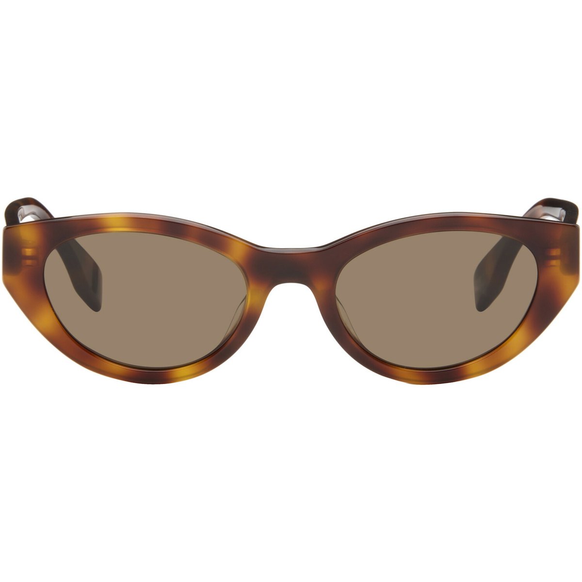 Fendi Brown Lettering Sunglasses