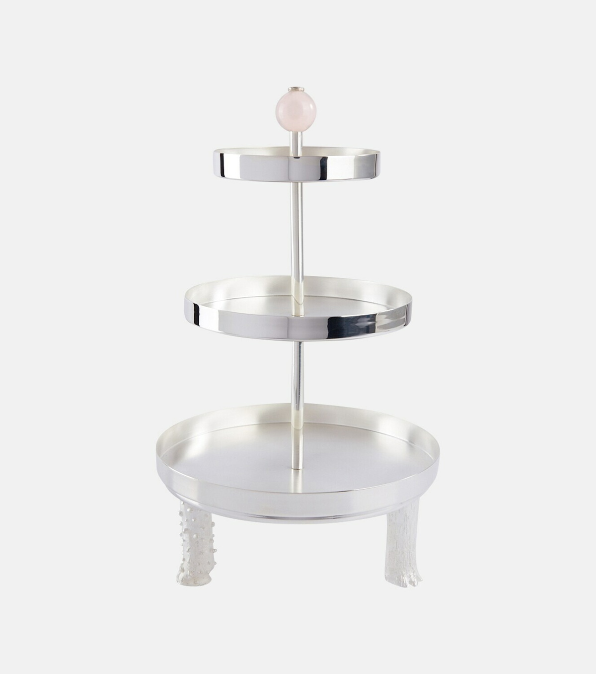 Natalia Criado Embellished silver-plated metal cake stand