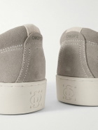 Omni - Lister Canvas-Trimmed Suede Slip-On Sneakers - Gray