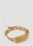 Versace Logo Nameplate Bracelet male Gold