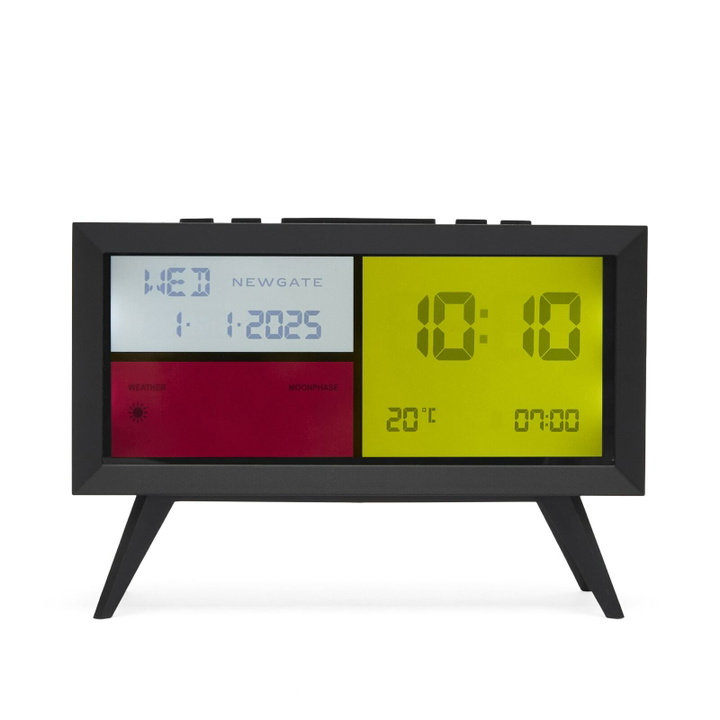 Photo: Newgate Clocks Spectronoma LCD Alarm Clock in Black 