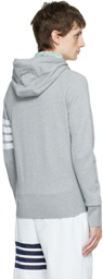 Thom Browne Gray 4-Bar Hoodie