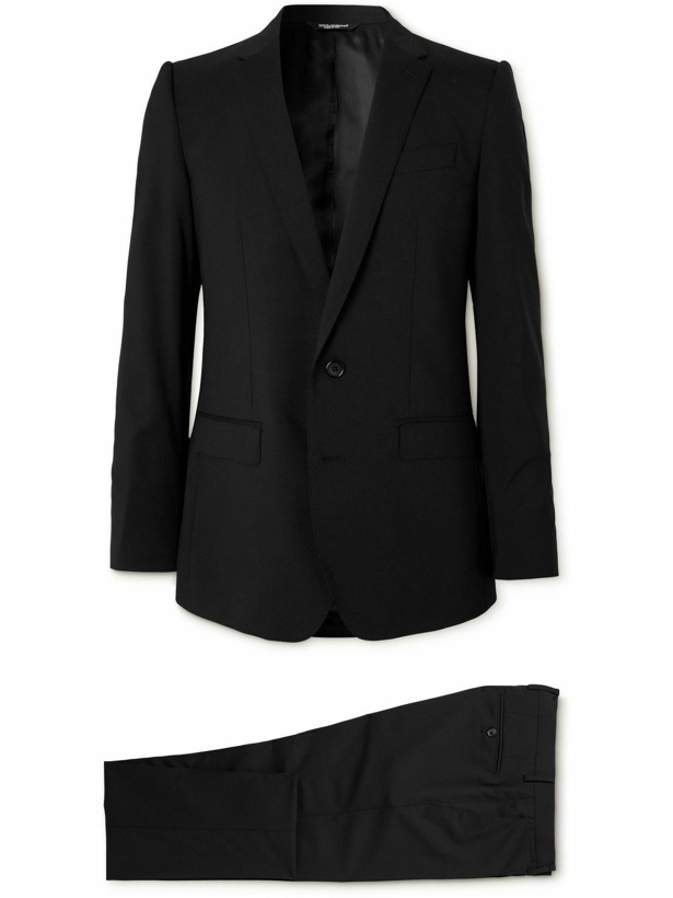 Photo: Dolce&Gabbana - Wool-Blend Twill Suit - Black