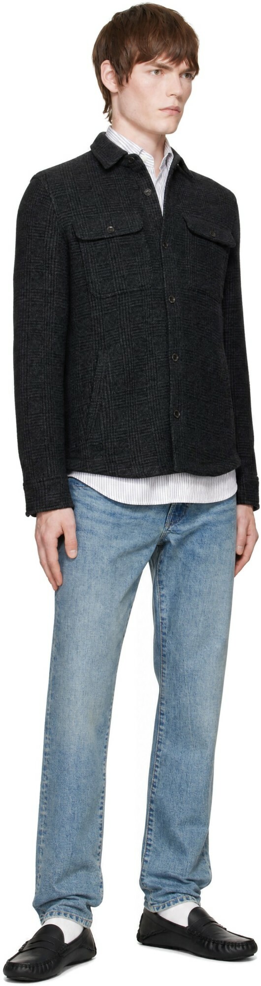 Polo Ralph Lauren Gray Knit Wool Shirt