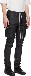 Rick Owens DRKSHDW Black Temple Mastodon Cut Denim Cargo Pants