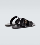 Saint Laurent Ios leather sandals