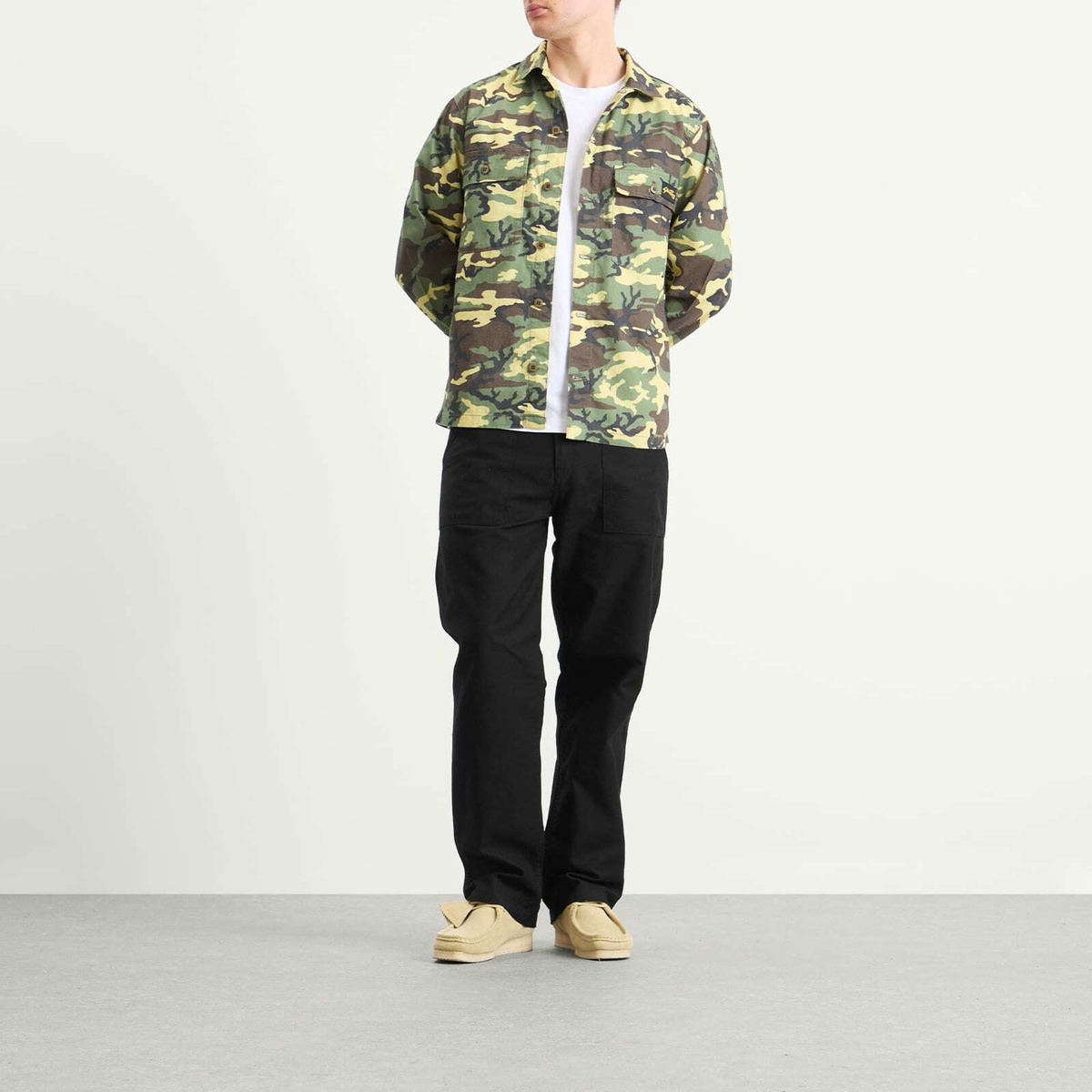 Stan Ray Men's Fat Pant in Black Sateen
