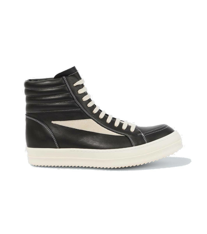 Photo: Rick Owens Leather high-top sneakers
