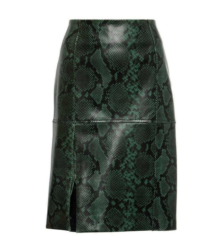 Photo: Dorothee Schumacher Urban Jungle snake-print leather midi skirt