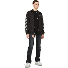 Off-White Black and Grey Diag Track Jacket