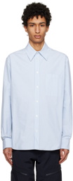 Bottega Veneta Blue & White Striped Shirt