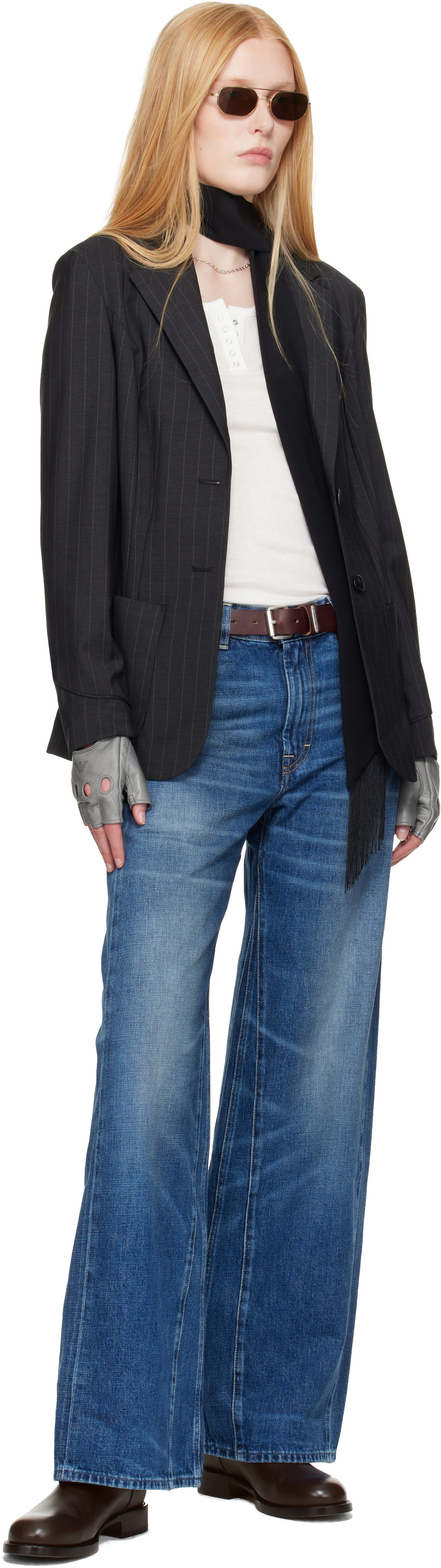 OUR LEGACY WORK SHOP Emporio Armani Gray Taglio Gloves