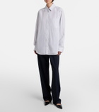 The Row Gavina pinstriped cotton poplin shirt