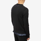 Maison Margiela Men's Distressed Insert Cardigan in Charcoal