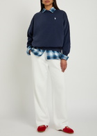 Polo Ralph Lauren Logo Cotton-blend Sweatshirt Navy