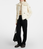 Moncler Grenoble Down-paneled virgin wool cardigan