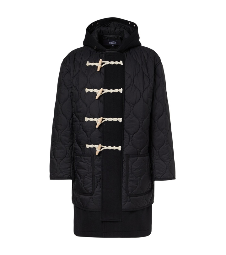 Photo: Comme des Garçons Homme Quilted wool duffel coat