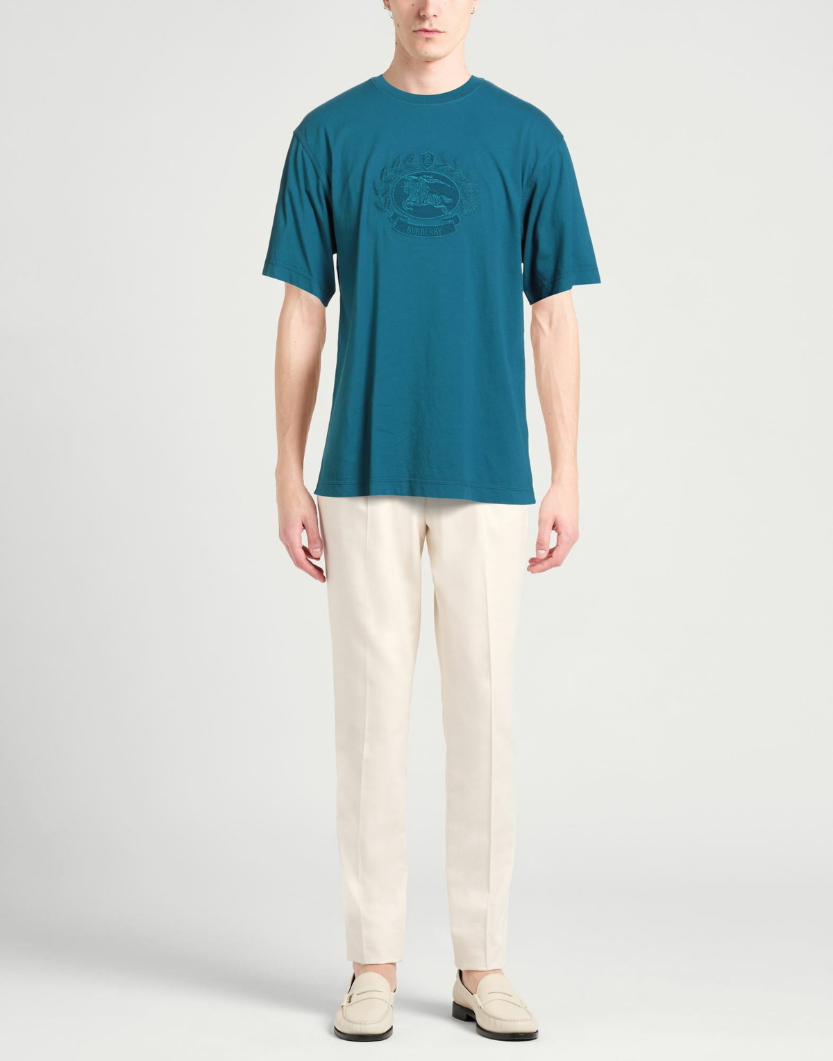 Burberry Mens T-shirt in Deep teal
