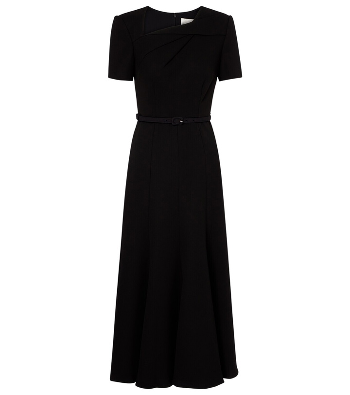 Photo: Roland Mouret Belted crêpe midi dress