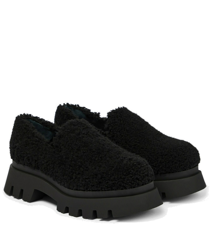 Photo: Dorothee Schumacher Furry Chic shearling platform loafers