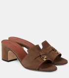 Loro Piana Summer Charms suede mules