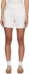 AMI Paris White 'Ami Paris Heritage' Denim Shorts