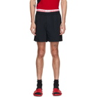 Versace Black Soft Wrinkled Shorts
