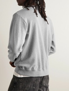 UNDERCOVER - Flocked Cotton-Jersey Sweatshirt - Gray