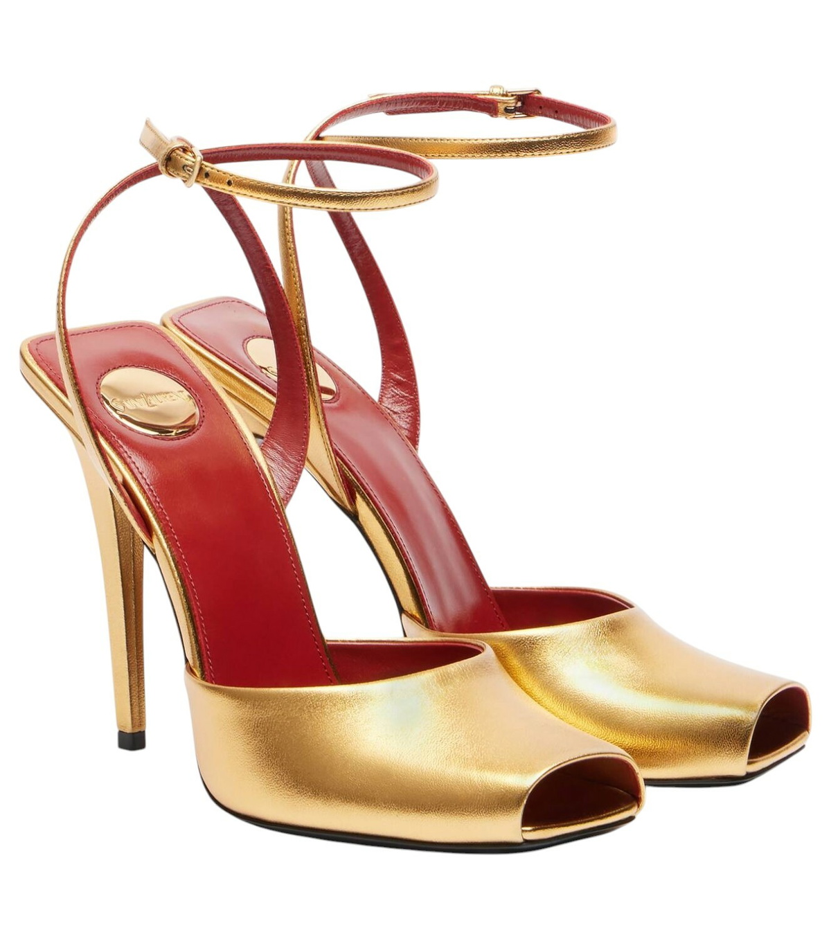 Saint Laurent Bridget 40 Rive Gauche Leather Sandals Saint