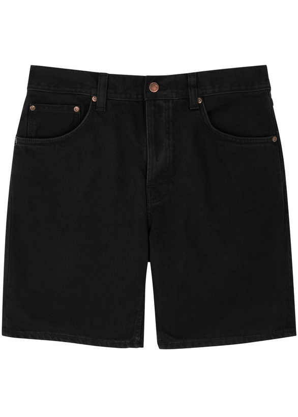Photo: Nudie Jeans Seth Denim Shorts Black