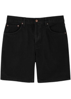 Nudie Jeans Seth Denim Shorts Black