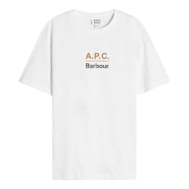 Photo: Barbour Men's x A.P.C. Logo T-Shirt in White