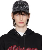 Versace Black & Gray 'La Greca' Cap