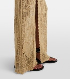 Isabel Marant Ornella beaded crochet maxi dress