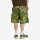 Merely Made Men's Patch Pocket Wide Short in Army Green