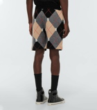 Burberry - Affleck wool-blend argyle shorts
