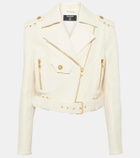 Balmain Leather biker jacket