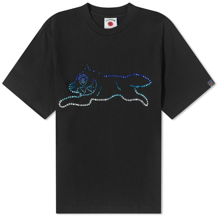 Photo: ICECREAM Men's Crystal Running Dog T-Shirt in Black