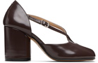Maison Margiela Brown Tabi Décolleté Heeled Sandals